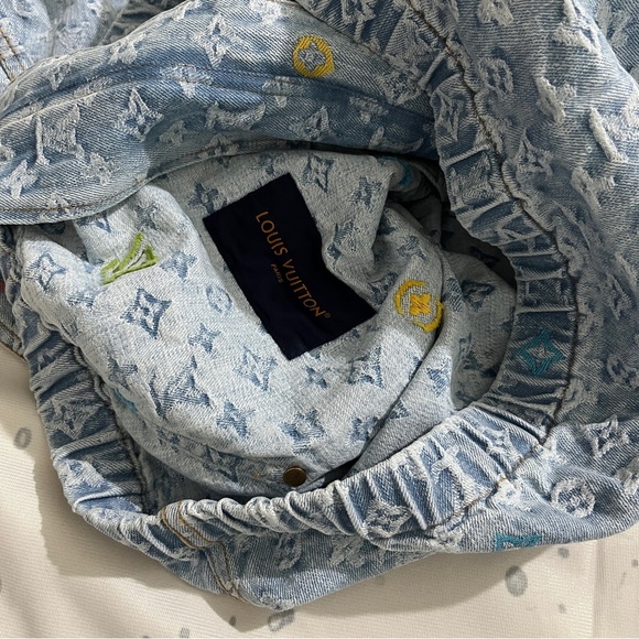 Louis Vuitton All Over Jacquard Denim Hooded Jacket - Picture 4 of 6